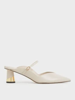 Cammie Metallic-Heel Mules