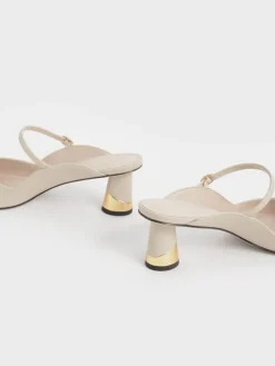 Cammie Metallic-Heel Mules