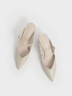 Cammie Metallic-Heel Mules