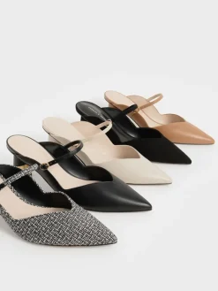 Cammie Metallic-Heel Mules
