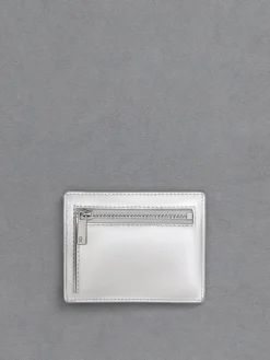 Carli Metallic Leather Multi-Slot Card Holder