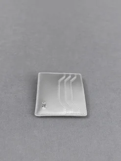 Carli Metallic Leather Multi-Slot Card Holder