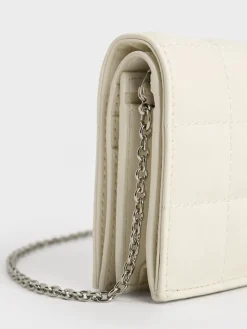 Cassia Quilted Wallet On Chain