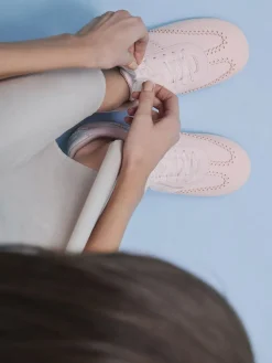 Cece Heart-Motif Sheer-Lace Sneakers