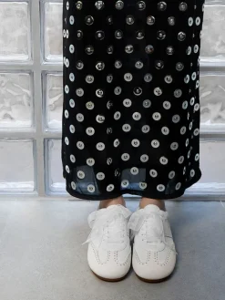Cece Heart-Motif Sheer-Lace Sneakers