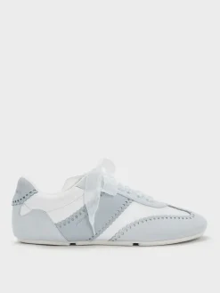 Cece Heart-Motif Sheer-Lace Sneakers