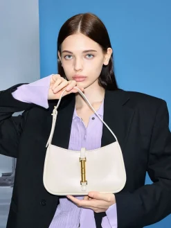 Cesia Metallic-Accent Shoulder Bag
