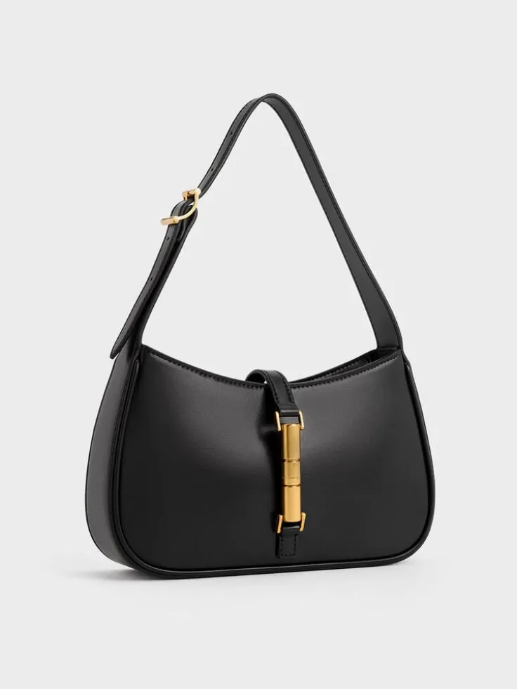 Cesia Metallic-Accent Shoulder Bag