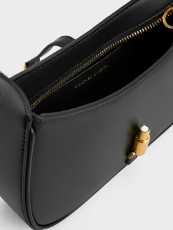 Cesia Metallic-Accent Shoulder Bag