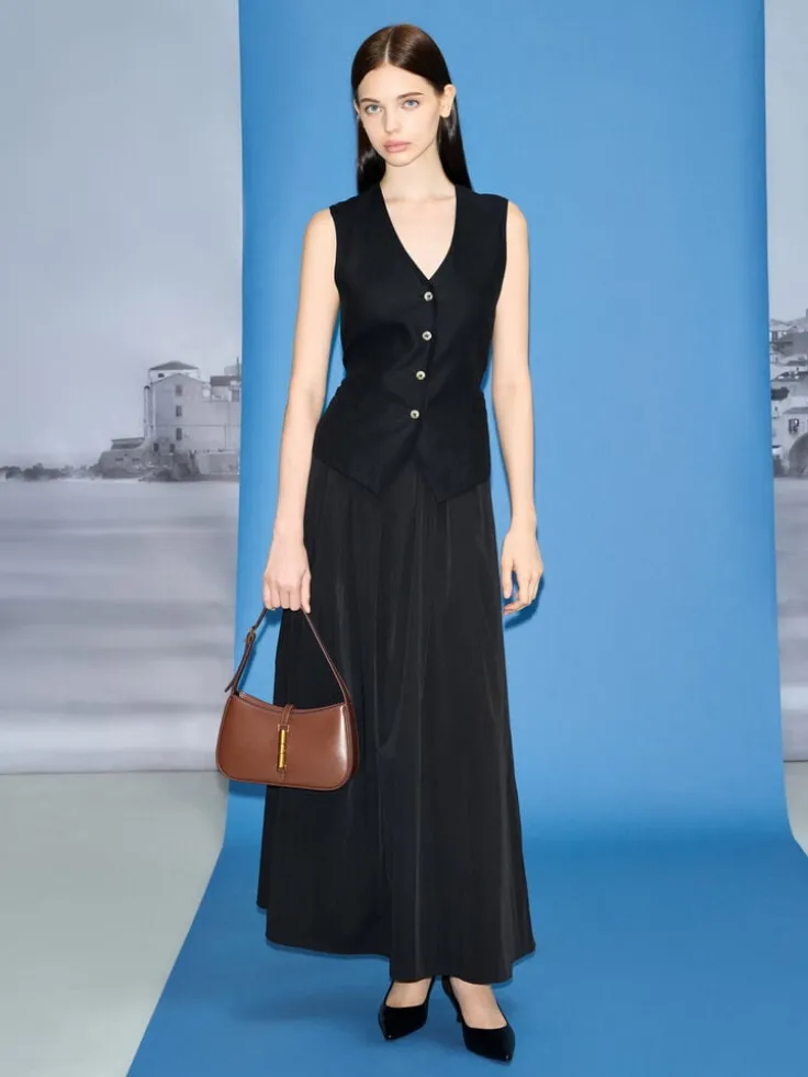 Cesia Metallic-Accent Shoulder Bag