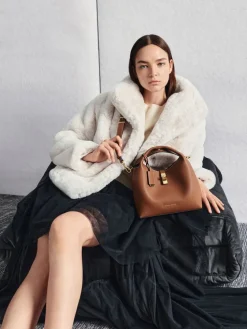 Chance Turn-Lock Bucket Bag