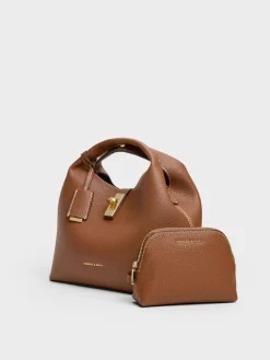 Chance Turn-Lock Bucket Bag