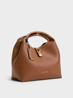 Chance Turn-Lock Bucket Bag
