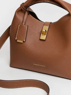Chance Turn-Lock Bucket Bag