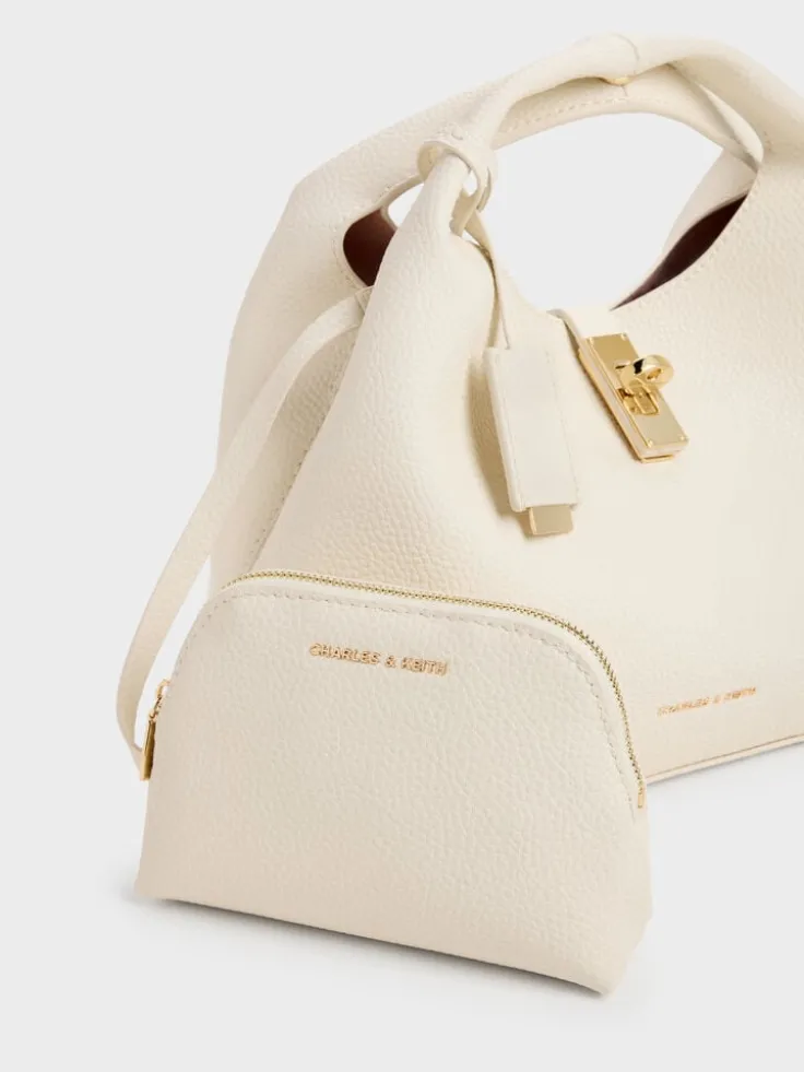 Chance Turn-Lock Bucket Bag