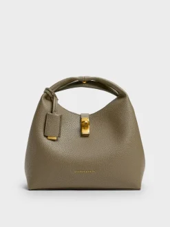 Chance Turn-Lock Bucket Bag