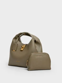 Chance Turn-Lock Bucket Bag