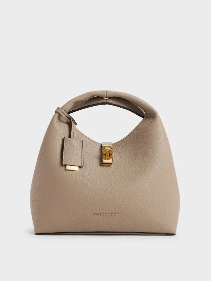 Chance Turn-Lock Bucket Bag