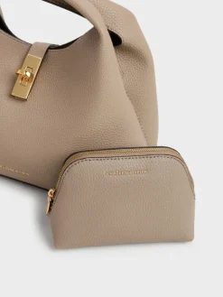 Chance Turn-Lock Bucket Bag