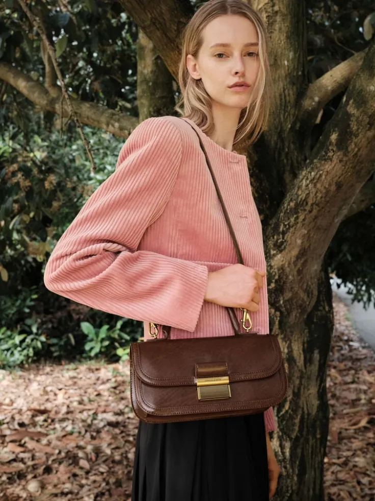 Charlot Elongated Top Handle Bag