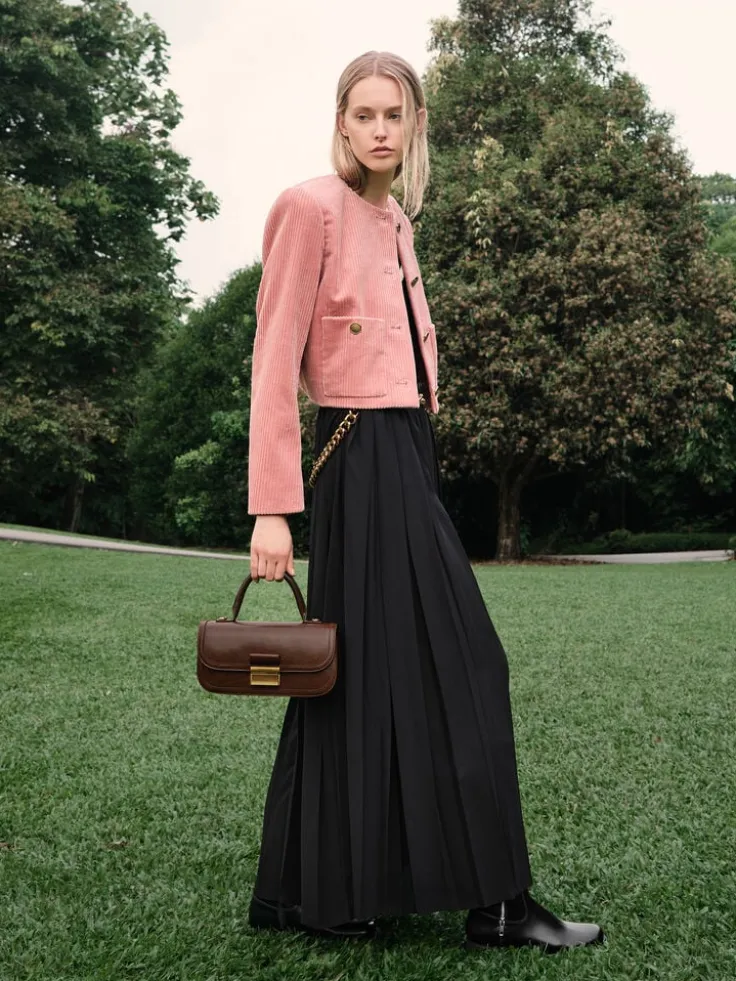 Charlot Elongated Top Handle Bag