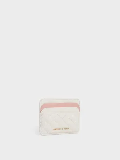 Cleo Two-Tone Quilted Card Holder