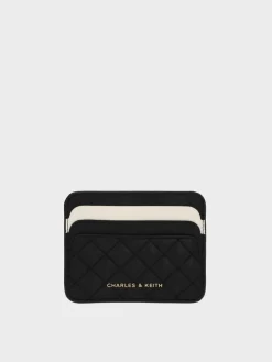Cleo Two-Tone Quilted Card Holder