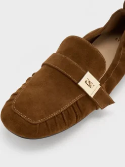 Cody Suede Ruched Loafers