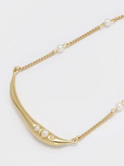 Corrine Pearl Sculptural Necklace