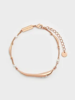 Corrine Pearl Sculptural Bracelet