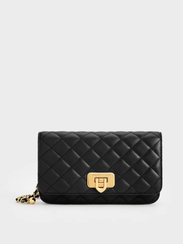 Cressida Quilted Push-Lock Clutch