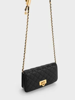 Cressida Quilted Push-Lock Clutch
