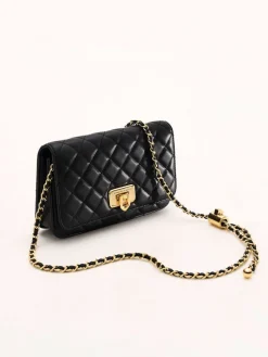 Cressida Quilted Push-Lock Clutch
