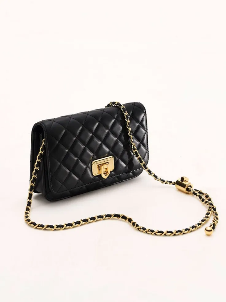 Cressida Quilted Push-Lock Clutch