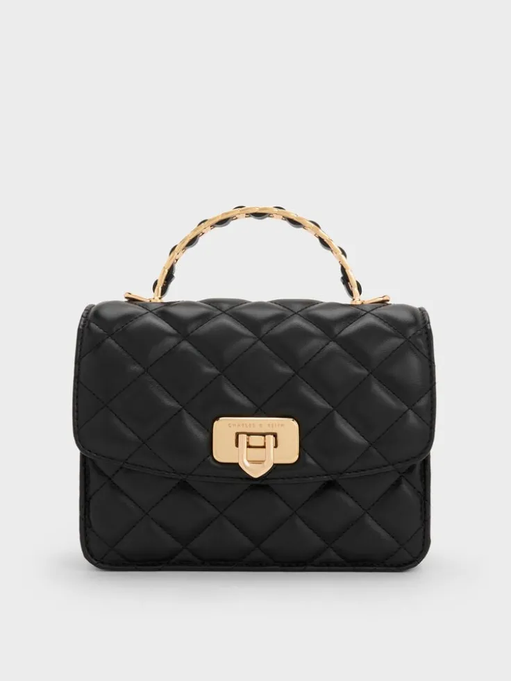 Cressida Quilted Top Handle Bag