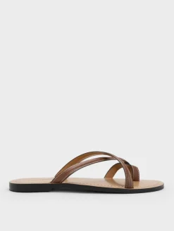 Crossover Toe-Ring Sandals