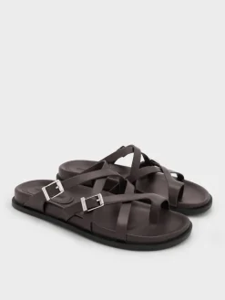 Crossover Toe-Ring Sandals