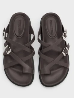 Crossover Toe-Ring Sandals