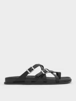 Crossover Toe-Ring Sandals