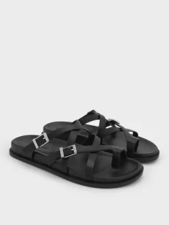 Crossover Toe-Ring Sandals