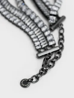 Crystal Triple-Row Tennis Bracelet