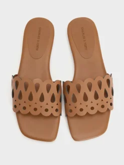Cut-Out Slide Sandals