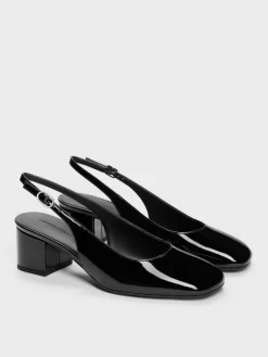 Danni Patent Slingback Pumps