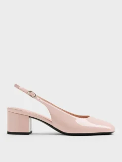 Danni Patent Slingback Pumps