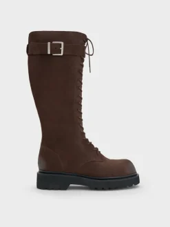 Darian Faux Suede Knee-High Boots