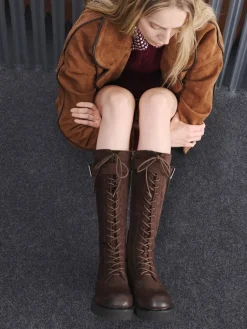 Darian Faux Suede Knee-High Boots