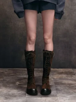 Darian Faux Suede Knee-High Boots
