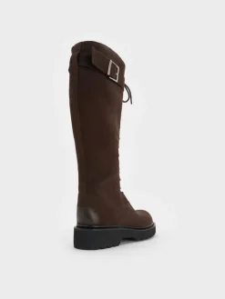Darian Faux Suede Knee-High Boots