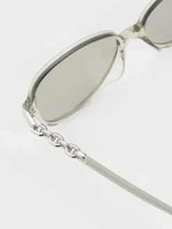 Delaney Chain-Link Butterfly Sunglasses