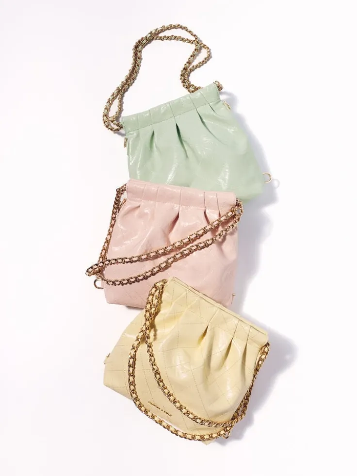 Duo Chain-Handle Two-Way Backpack